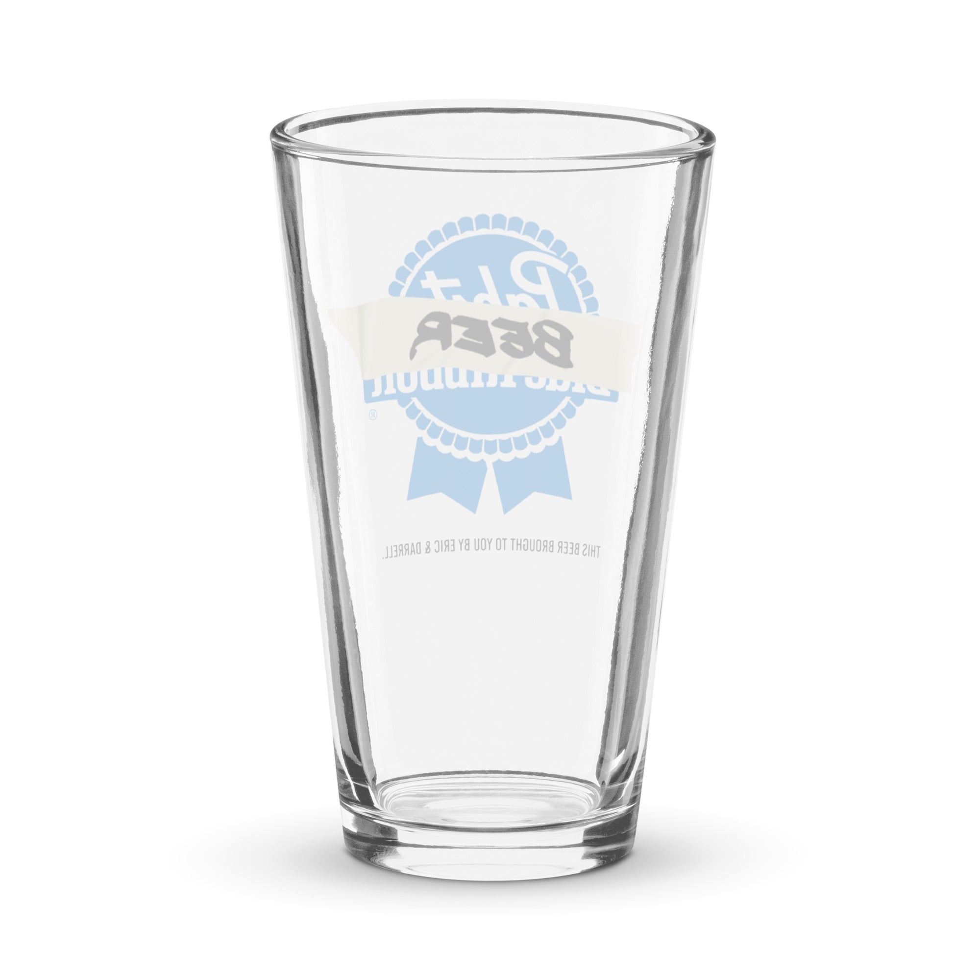 "Greeked" Beer Glass - The Ribbon